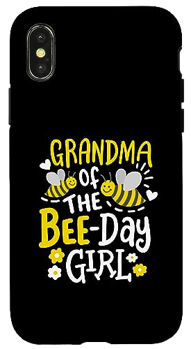 Familia a Juego de Fiesta de cumpleaños para niña de la Abuela del día de Las Abejas Carcasa para iPhone X/XS