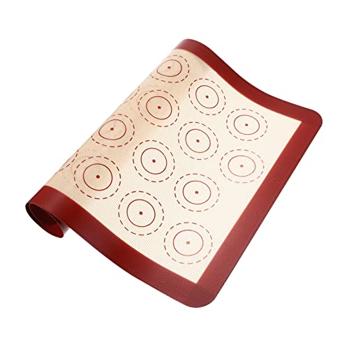 Cabilock Tappetino Da Forno in Silicone Teglia Per Macaron Tappetino Da Forno Antiaderente