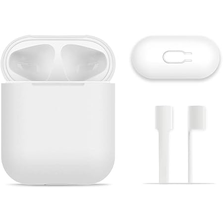 FRTMA Compatible AirPods Case Protective, Silicone Skin Case with Sport  Strap Compatible AirPods (Ivory White) : Amazon.it: Elettronica