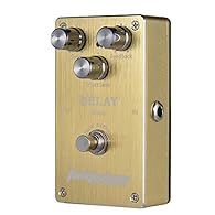[Wide Delay Range] Offers adjustable delay time from 50ms to 400ms for versatile sound effects customization. [True Bypass Design] Minimizes tone loss ensuring your original guitar sound remains clear and unaffected. [Durable Aluminum Housing] Sturdy...