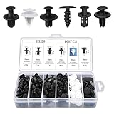 awlbed 100 PCS Car Bumper Retainer Clips, Rivet Clip with Removal Tool, Fasteners...