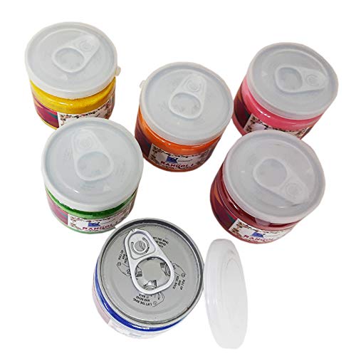 Image of Ascension Design Creativity Diwali Floor Rangoli Art 6 Multicolour Rangoli Can Bottles Ceramic Colours Rangoli Powder Colors for Navratri Pongal Pooja Mandir