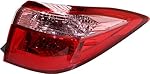 Evan-Fischer Tail Light Assembly Compatible with 2017-2019 Toyota Corolla CE/L/LE/LE Eco Models Passenger Side