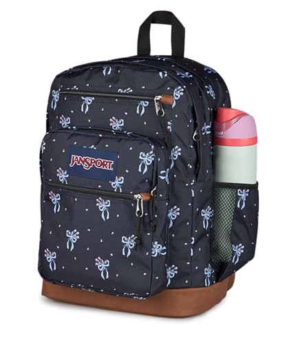 Image of JanSport Cool Backpack with 15-inch Laptop Sleeve, Large Computer Bag Rucksack with 2 Compartments, Ergonomic Straps, Pastel Petals - Black