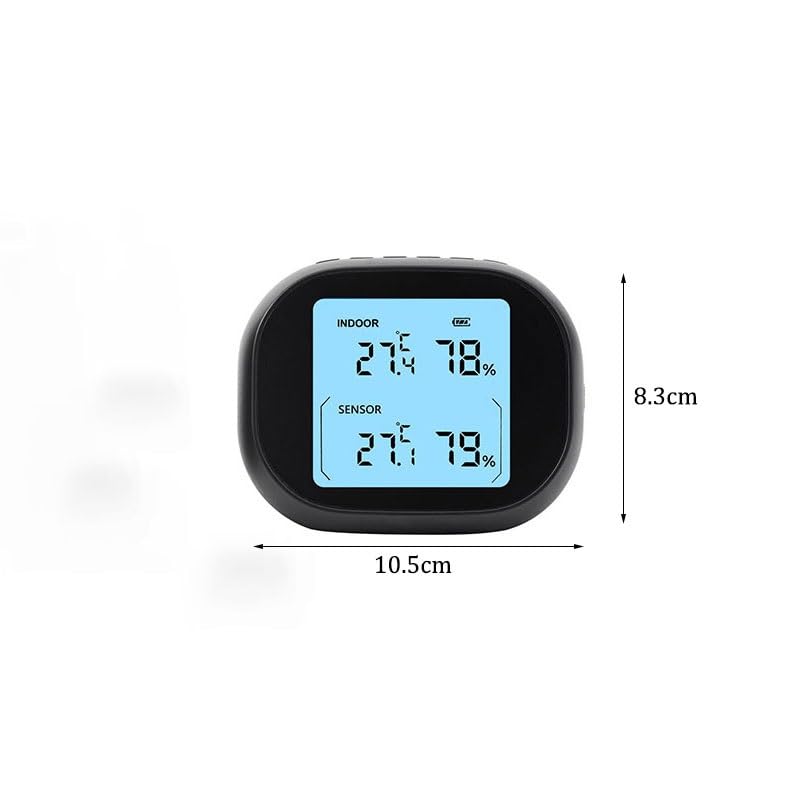 ABS Temperature Humidity Meter Digital Electronic Outdoor Home Charging