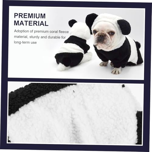 Disfraz para perro panda cálido y suave talla M miniatura 6