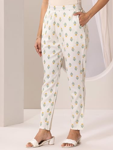 Image of Libas Printed Cotton Straight Kurta with Trouser