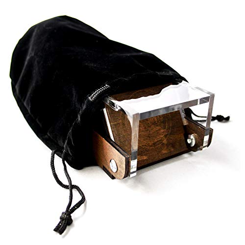 C4Labs Travel Portable Draw Bridge Dice Tower – Walnut #TOP4