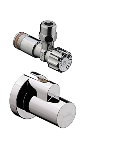 Preisvergleich Produktbild hansgrohe Eckventil mit Abdeckung, Brushed Nickel