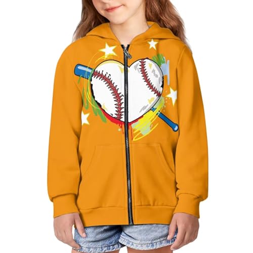 Image of Coloranimal Unisex Girls Boys Long Sleeve Casual Hoodies & Sweatshirts Tops Kids Zip Up Jacket Coat Age 6-16 Year