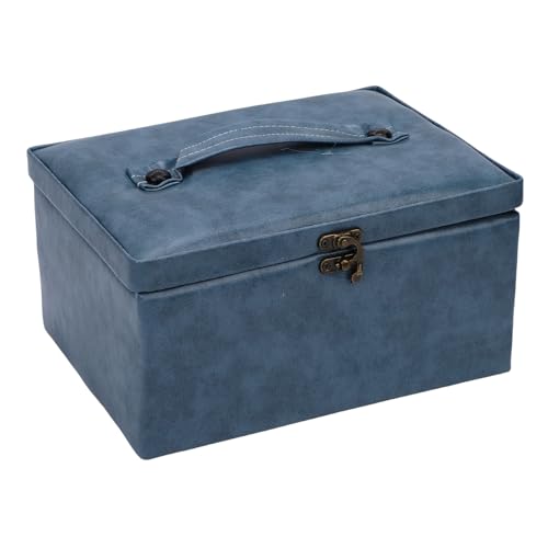 Kit de couture complet dans sa boîte de rangement en cuir à compartiments - 4