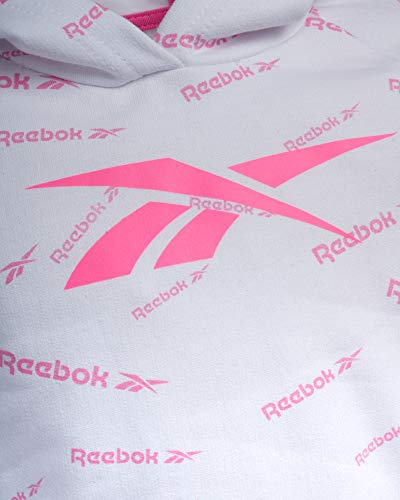 Reebok Girls? Athleisure Pant Set (2 Piece), Size 4, White/Sugar Plum