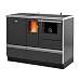 Cuisinière Granulés avec four Chauffage (4,8 kW) + Bouilleur (15,2 kW) Sannover 20 kW Gris anthracite