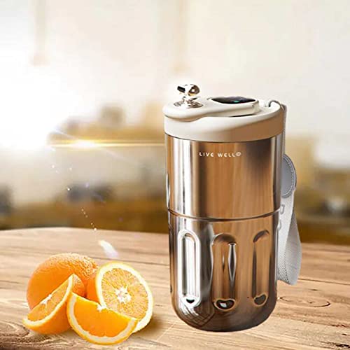 HERMJ Bouteille Isotherme Intelligente, Isotherme Tasse à Café avec Affichage de la TempéRature à LED, pour café Chaud/Froid, Lait, thé, 410 ML