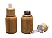 2Pcs 10ml/0.34oz Bamboo Appearance Empty Glass Eye Dropper Bottle With Pipettes Cosmetic Sample Container Bottles For Essential Oil Aromatherapy Use