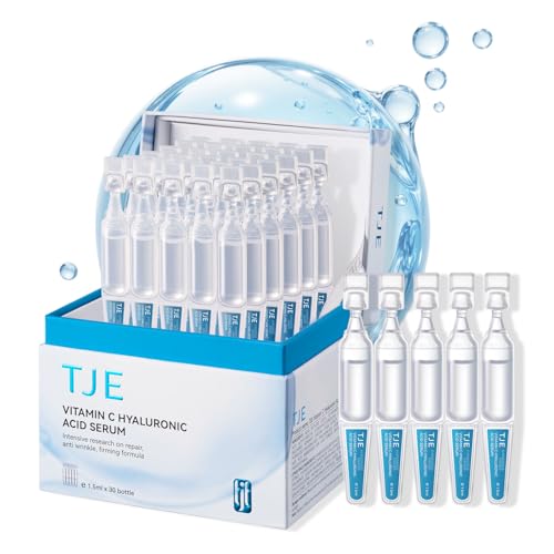 30 PCS Vitamin C Hyaluronic Acid Serum for Face, Ultra Hydrating Anti-Aging & Skin Firming Serum,...