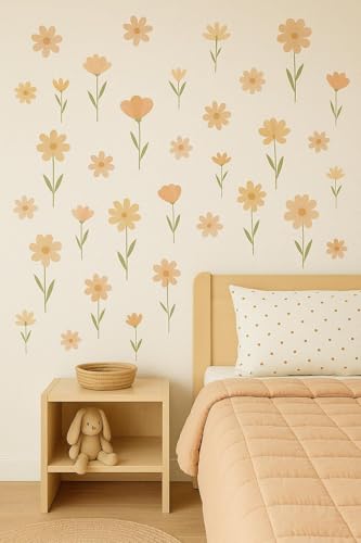 Vinilo decorativo Boho floral para pared 16x16 pulg miniatura 5