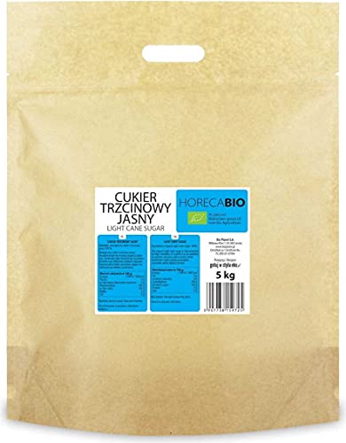 Sucre de canne clair bio grand format 5 kg pour pâtisserie Horeca