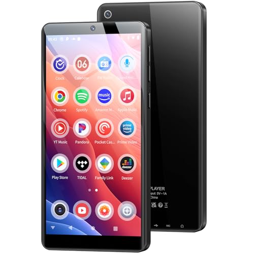128GB Reproductor MP3 con WiFi Bluetooth y Cámara, Oilsky Android 13.0 Spotify MP3 de Música con Altavoz, 5,5'' 1080P MP4 Player de Pantalla Táctil (RAM: 4GB)