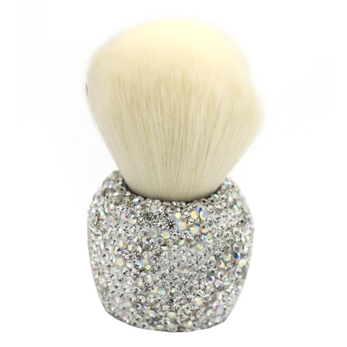 Pinceau à fond de teint debout argenté en forme de mini pomme pour maquillage de teint quotidien