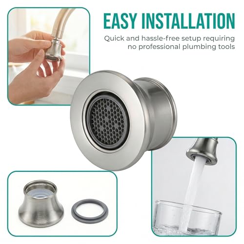Faucet Aerator Replacement for Moen 116618BN, Brushed Nickel Finish by Sevensool - Image 7