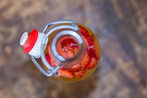 Grolsch Swing Style Flip Top Bottle Replacement Washers | 100 Gasket Pack | Replaces Old, Worn Gaskets To Regain An Airtight Seal | Perfect For Fermentation | Red Rubber Gaskets #TOP5