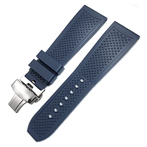 Bracelet de montre en caoutchouc agate haut de gamme pour boîtier Santos et Tank