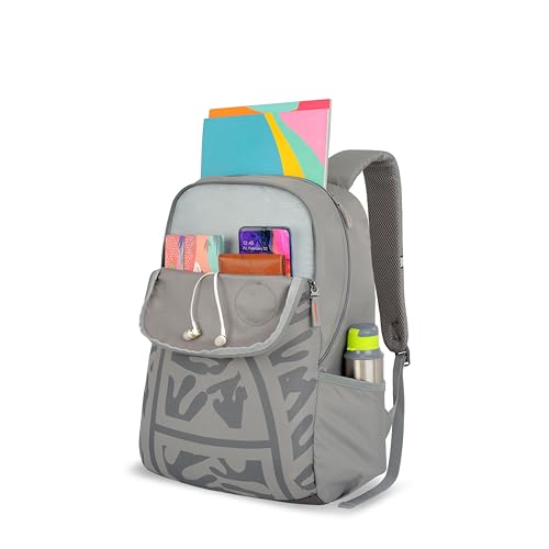 Image of American Tourister Max 3.0 | 29 Ltrs | 2 Compartments | Bottle Pocket | Ergonomic Padded Back Panel & Shoulder Straps | School Backpack for Boys & Girls | 1 Year International Warranty | Grey