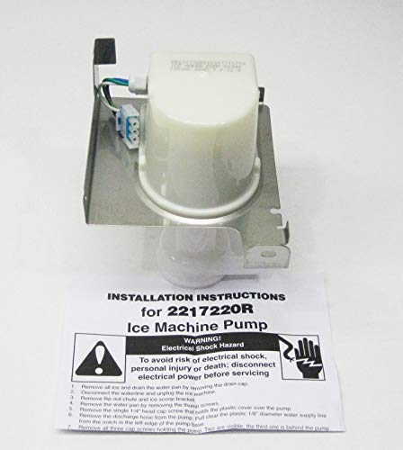 Bomba de agua para máquina de hacer hielo Whirlpool 2217220 miniatura 1
