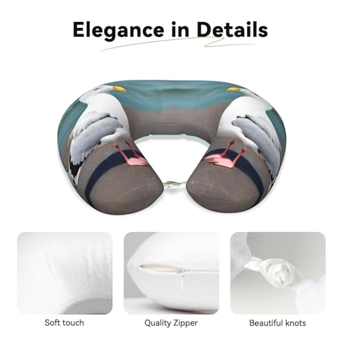 Almohada de espuma viscoelástica para viaje U miniatura 3