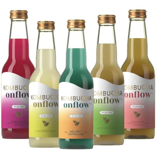 Kombucha Natural Onflow, Té Kombucha Sin Azúcar,...