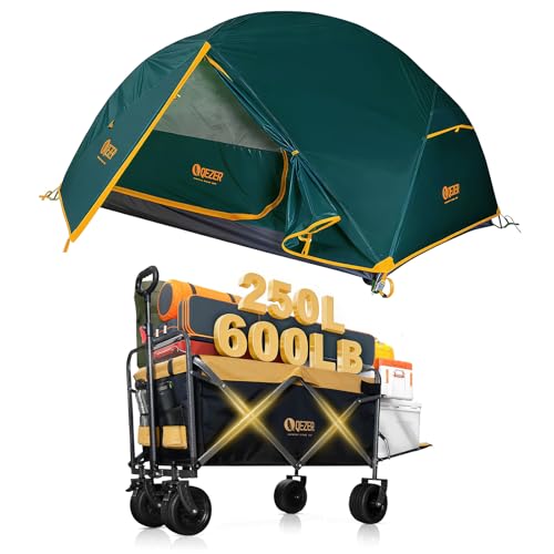 Carpa para camping 2 personas con carro plegable miniatura 1