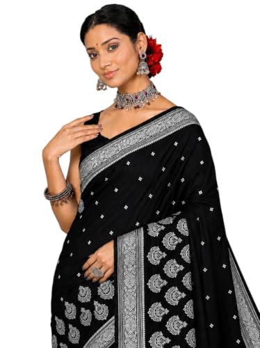 Image of Women's Glory Banarasi Satin Silk With Embroidered Design.