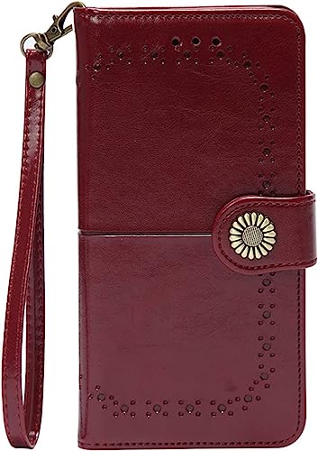 Coque iPhone 14 Pro Max magnétique avec porte-carte et fermeture rabat