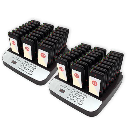 NOLAS Restaurant Pager System, Pagers for Restaurants, Long Range Guest Pagers and Beepers for Food Truck, Bars, Clinic, Hospital, Church, School, Food Court, Restaurant Paging System