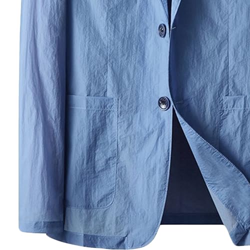 Mens Single Breasted Casual Blazers Lightweight Solid Color Daily Use Suit Jacket Slim Fit Comfy Trendy Sport Coat3