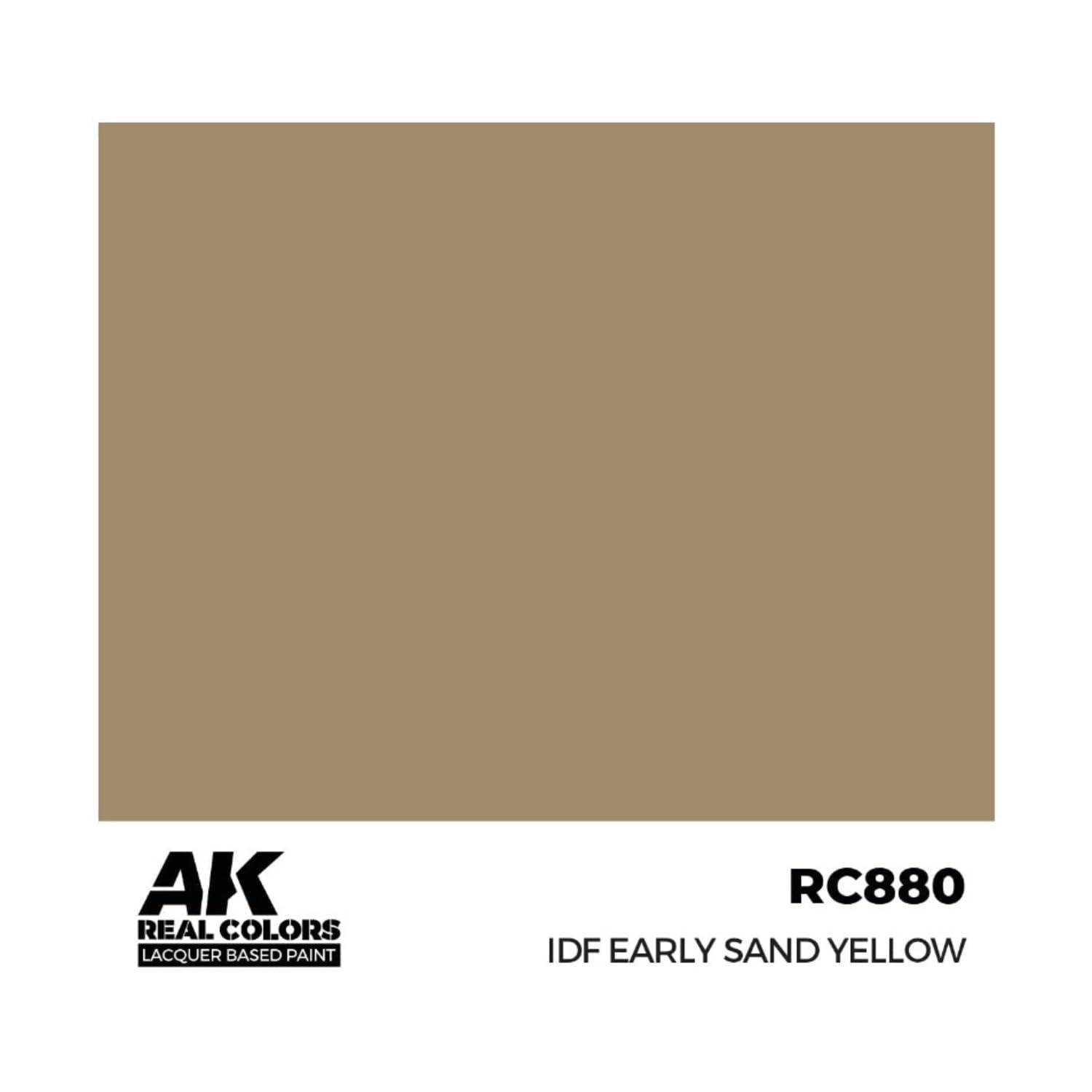 Ak Interactive Ak Real Colors Rc880 Idf Early Sand Yellow (17Ml) (Old Rc096) 17Ml