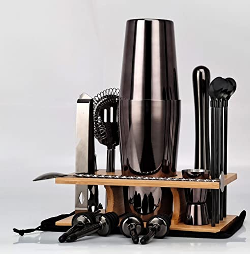 Set de coctelera Bartender 17 piezas con soporte miniatura 6