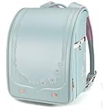 [バオバブの願い] 桜 ランドセル 女の子 ワンタッチロック 軽量 豪華 刺繡 A4フラットファイル対応 japanese schoolbag エレガント Bab-sakura (New若緑)