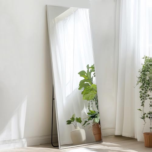 Sunniry Full Length Mirror 56x16 inch Silver Floor Length Mirror