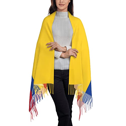 Colombian Flag Blanket Scarf Shawls Wrap Accessories for Women4