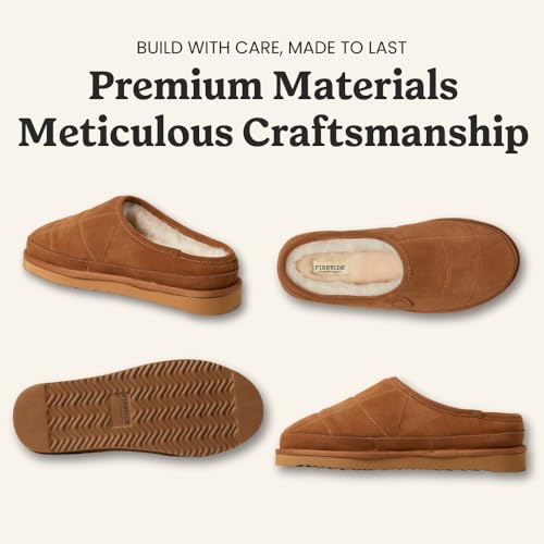 Image of Fireside by Dearfoams Men's Grafton Shearling Indoor /Outdoor Clog