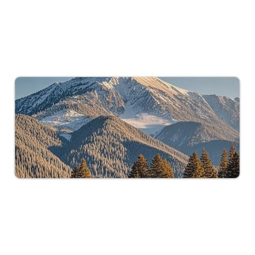 Grand tapis de souris Pikes Peak Colorado 40x90cm avec base caoutchouc