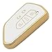 vurbemes 360 Degree Soft TPU Protector Key Fob Cover Case fit for Volkswagen VW ID3 ID4 ID5 MK8 Golf 8 GTI Skoda Octavia Smart Remote Key Fob (White)