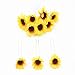 BinaryABC Sunflower Hair Pins Hair Clips for Bridal Wedding Party, Bridesmaids, Proms 10Pcs