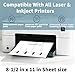 Printer Cleaning Sheets 15-Pack-【Removes Ink, Dust, Dirt & Debris】8.5 x 11 Inches,Thickened Design,Durable&Easy to Clean,Compatible with Laser &Inkjet Printers,Copiers,Fax Machines,Scanners (White)
