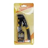 Crimpadora de paso: diseñada con borde de corte alineado para recortar cables de par trenzado uniformemente; permite una terminación de paso limpio para RJ45 y otros enchufes modulares; compatible con núcleos de cobre trenzado y sólido; garantiza un contacto constante y una conectividad estable