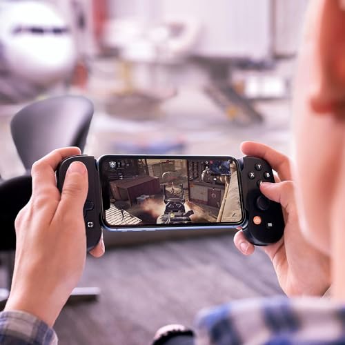 Image of BACKBONE One Mobile Gaming Controller for iPhone 14, Lightning, 1st Gen | For iPhone 14 & Older, Play Xbox, PlayStation, PC, App Games & More