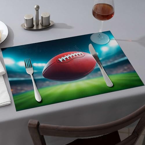 Set de table foot imprimé haute définition pour décoration de table moderne - 2