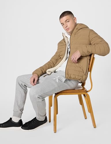 Image of Calvin Klein mens Lightweight Packable Down Jacket With Sherpa Lining